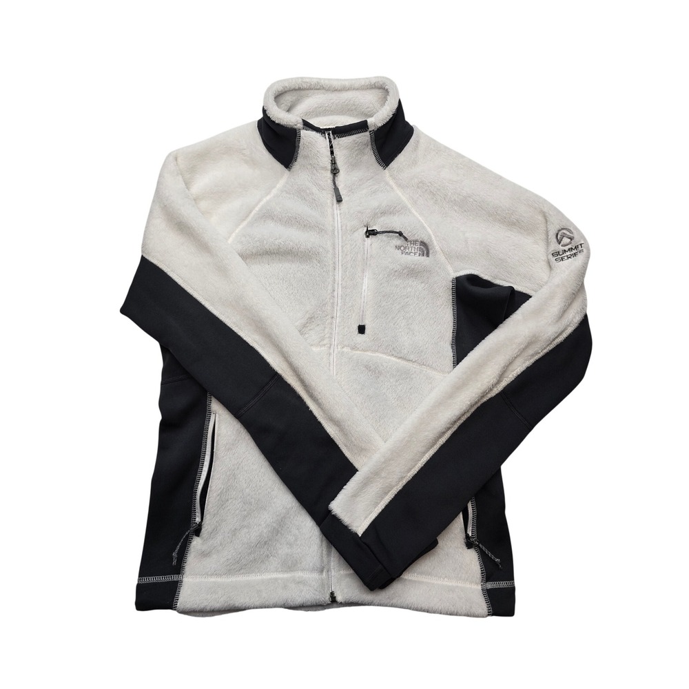 The North Face Summit Series Polartec Fleece Jacket Cream Black Womens Medium‎ M